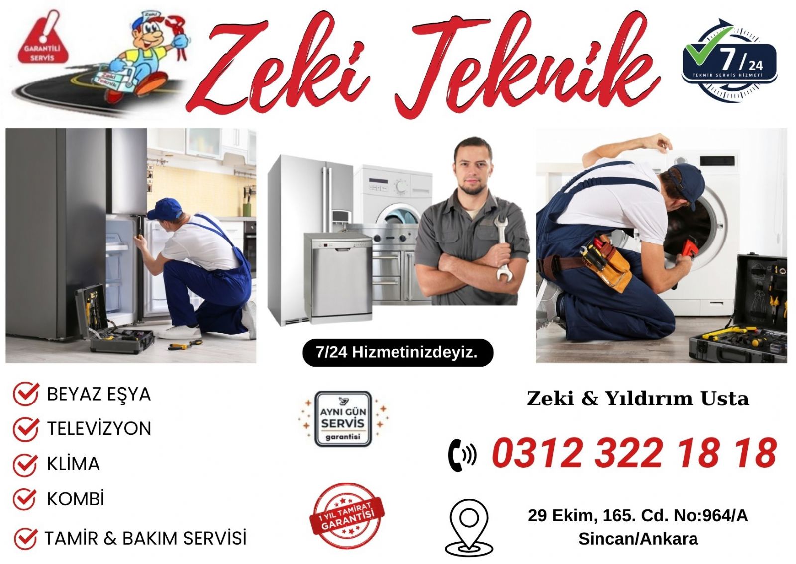 Yenikent Beyaz Eşya Tamircisi